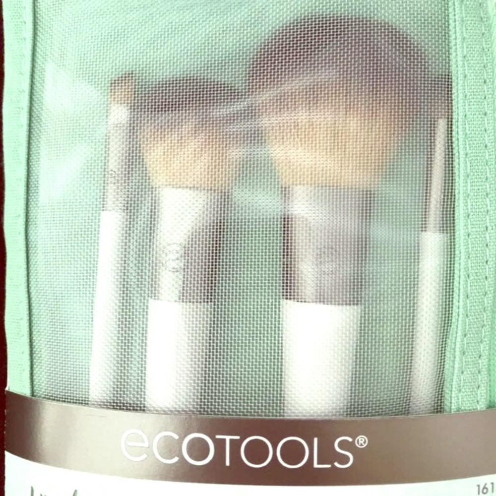 ecotools travel brush set & case new/unused